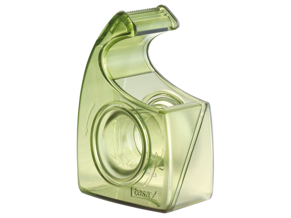 Handabroller Tesa EasyCut ecoLogo grün-transparent, Nr. 57956