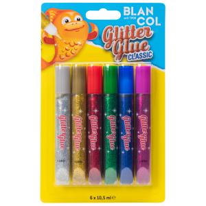 Blancol Glitter Glue Pen Classic 6 x 10,5 ml, Nr. 32401
