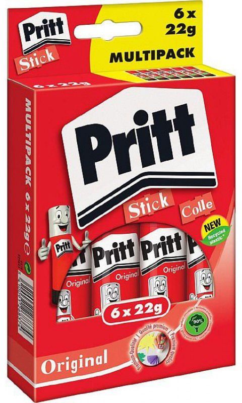 Pritt Klebestift 22g, Set à 6 Stück Aktionsangebot / Kartonschachtel
