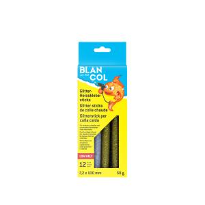 Blancol Heissklebesticks Gliitter 7,2 x 100 mm, Sch. à 12 Stk. Nr. 32411