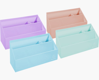 Exacompta Aquarel Briefständer vertikal 3 Fächer, Set à 4 Farben SPEZIALBESTELLU