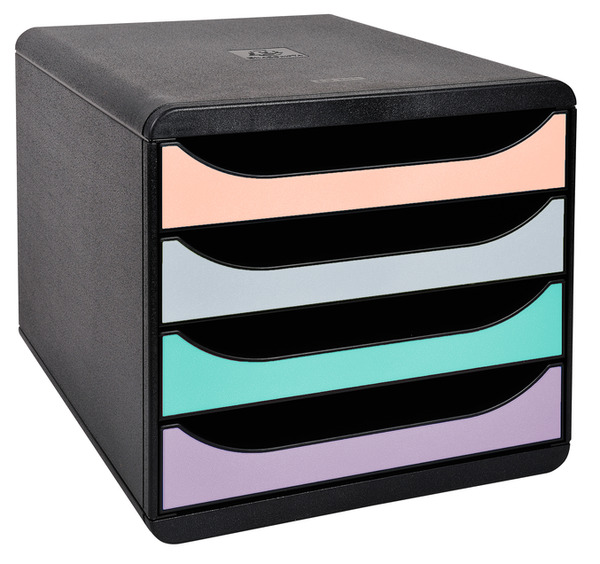 Exacompta Aquarel Big-Box Schubladenbox schwarz/glossy-aquarel SPEZIALBESTELLUN