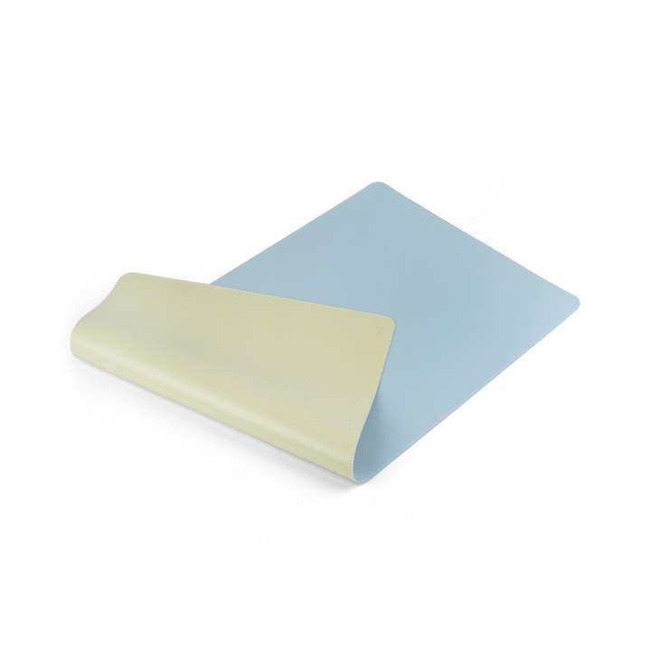 Schreibunterlage 45 x 90 cm hellblau / hellgrün, PU Leder SPEZIALB.