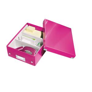 Leitz Click & Store Organisationsbox pink mit 2 flexiblen Trennwände SPEZIAL
