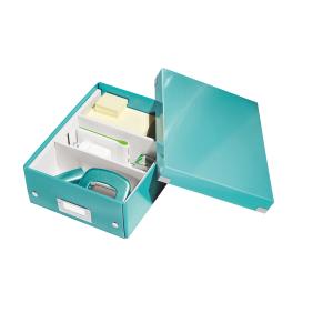 Leitz Click & Store Organisationsbox eisblau mit 2 flexiblen Trennwände SPEZI
