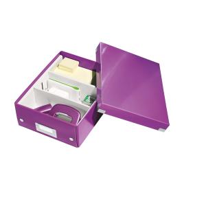 Leitz Click & Store Organisationsbox violett mit 2 flexiblen Trennwände SPEZI