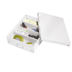 Leitz Click & Store Organisationsbox weiss mit 3 flexiblen Trennwände SPEZI