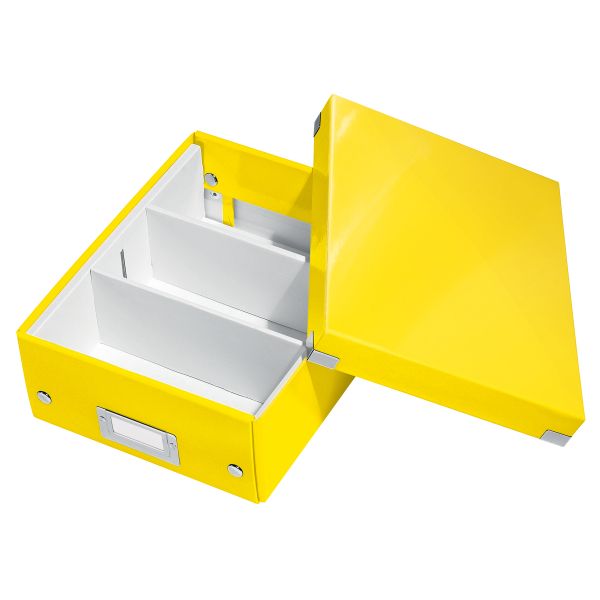 Leitz Click & Store Organisationsbox gelb mit 2 flexiblen Trennwände SPEZIALB