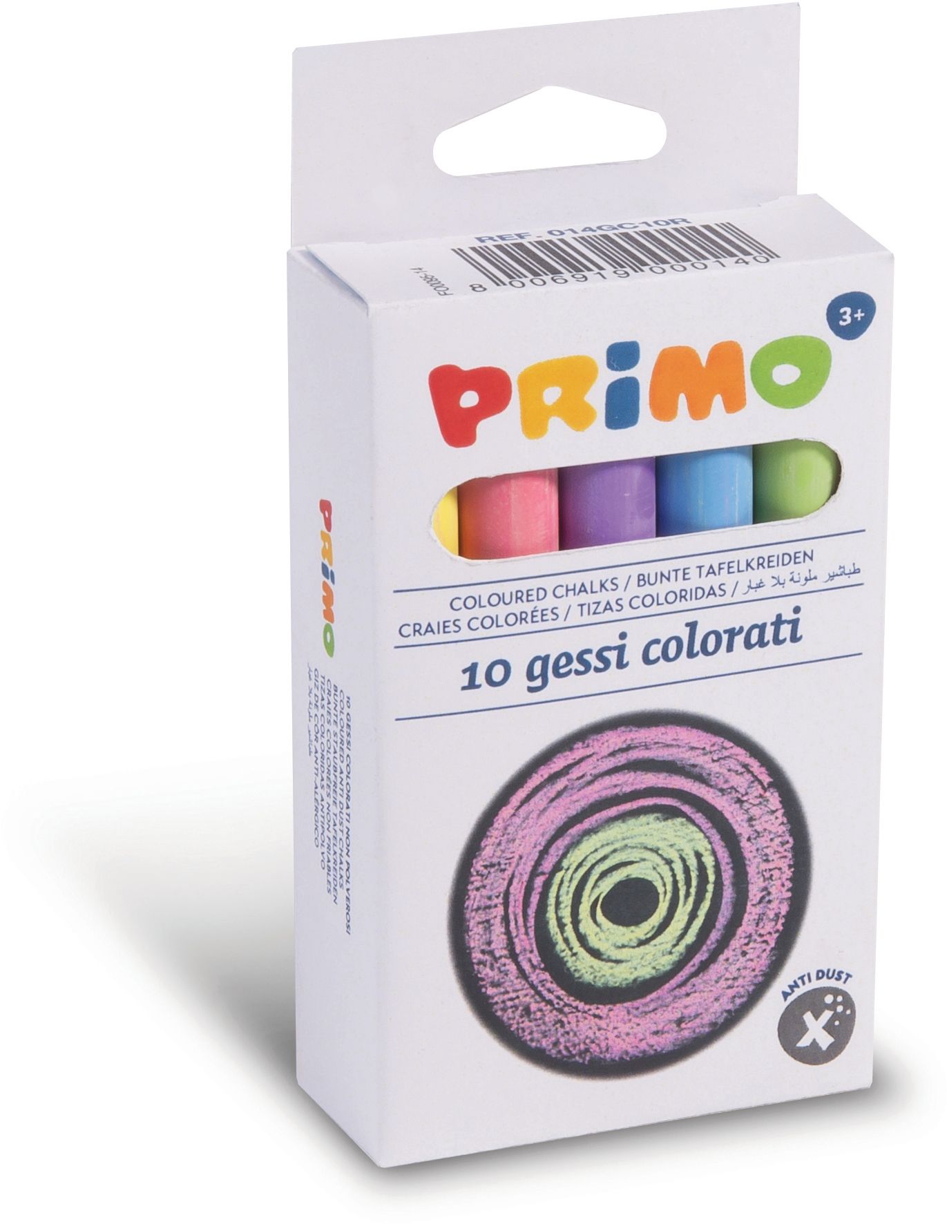 Primo Wandtafel Kreiden farbig ass. Schachtel à 10 Stück SPEZIALBEST.