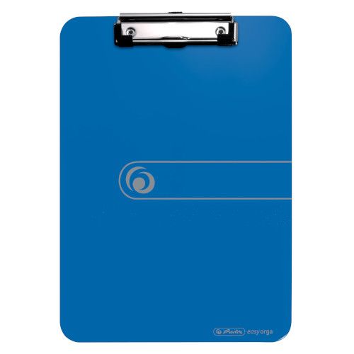 Herlitz Klemmbrett A4 blau aus Polystyrol Kunststoff