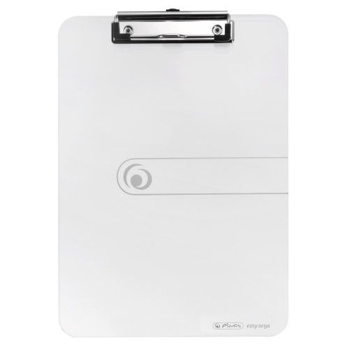 Herlitz Klemmbrett A4 glasklar aus Polystyrol Kunststoff