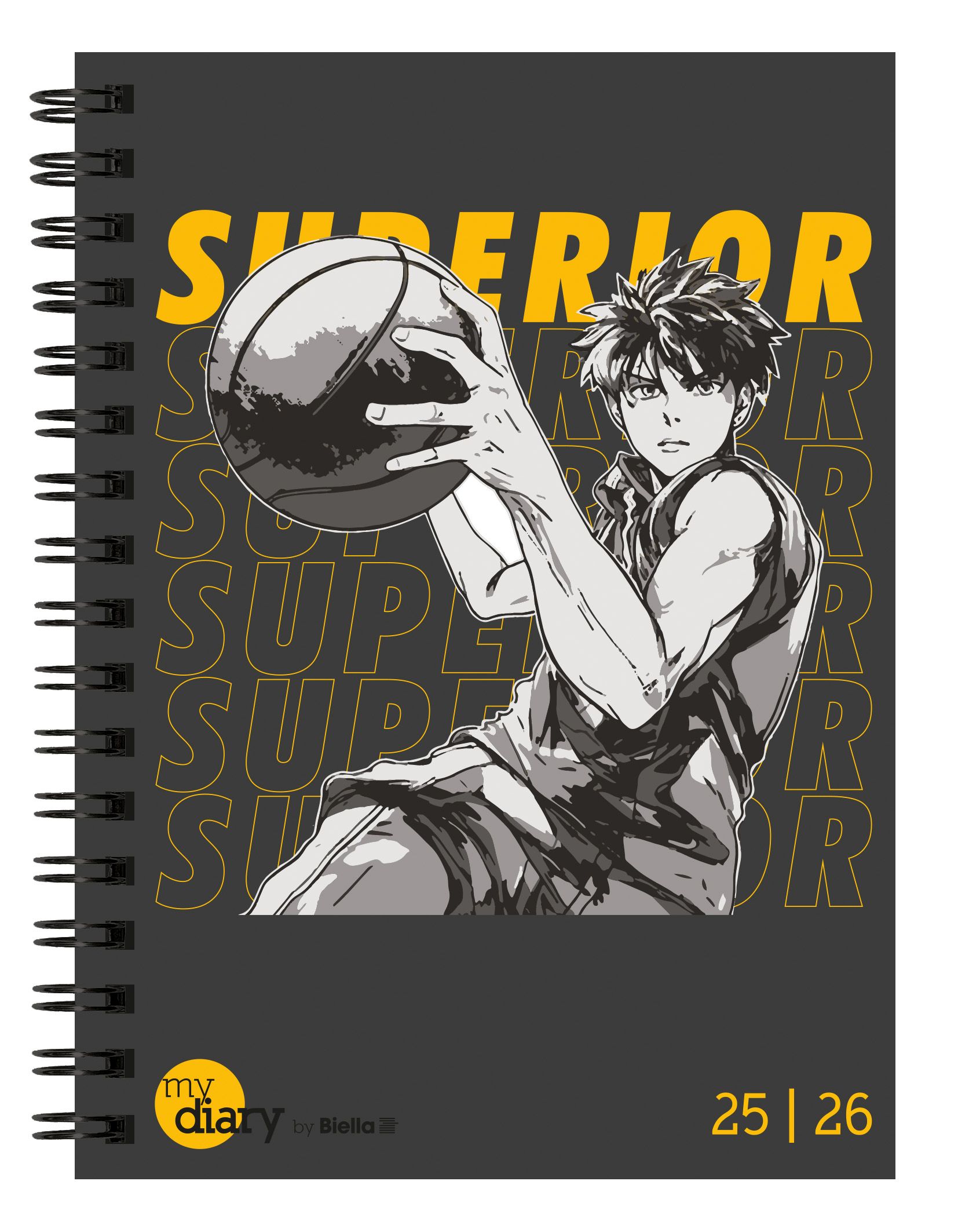 Schüleragenda mydiary 12 x 16,5 cm 3 1/2 Tage pro Seite, Wire-O, Sport