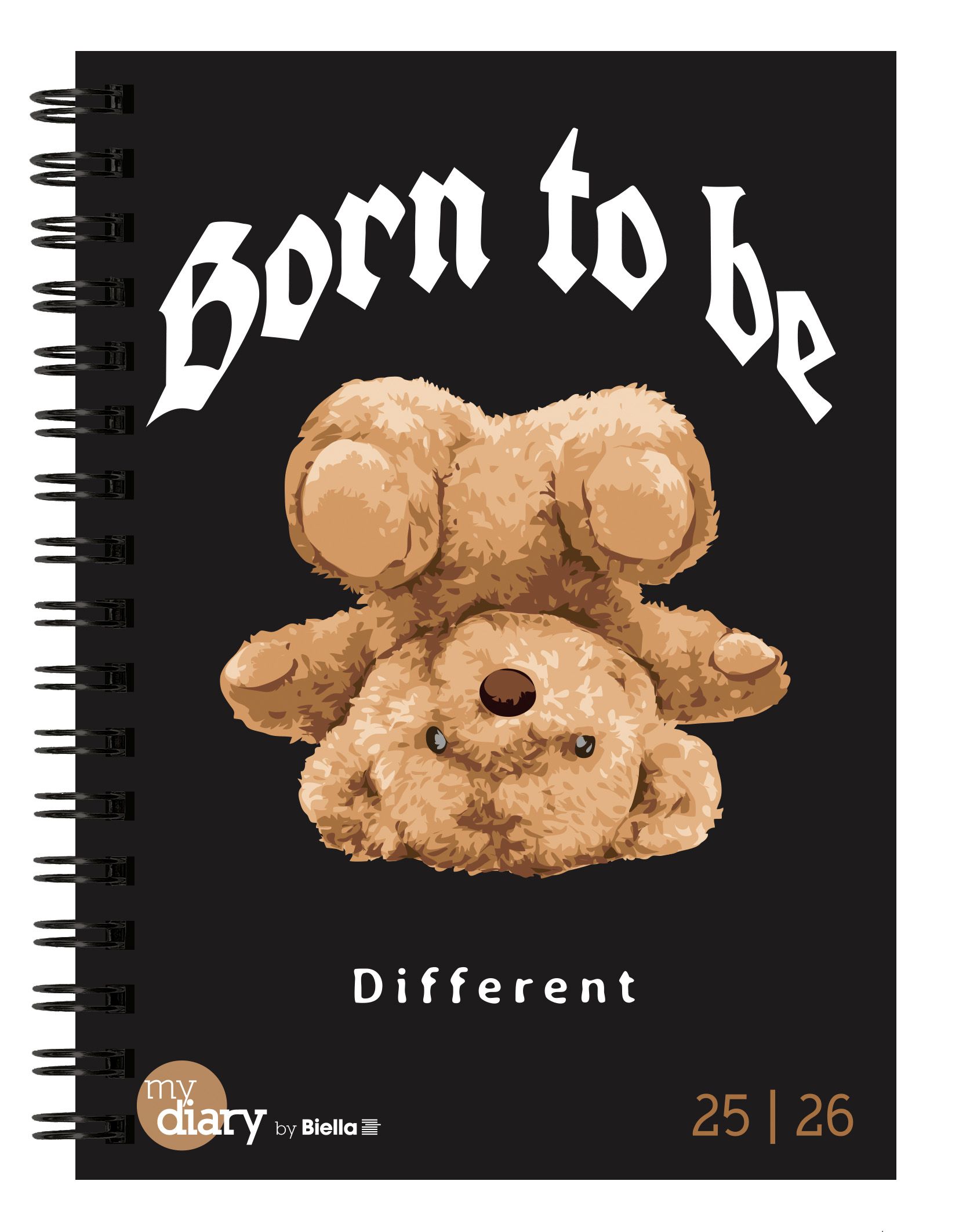 Schüleragenda mydiary 12 x 16,5 cm 3 1/2 Tage pro Seite, Teddy