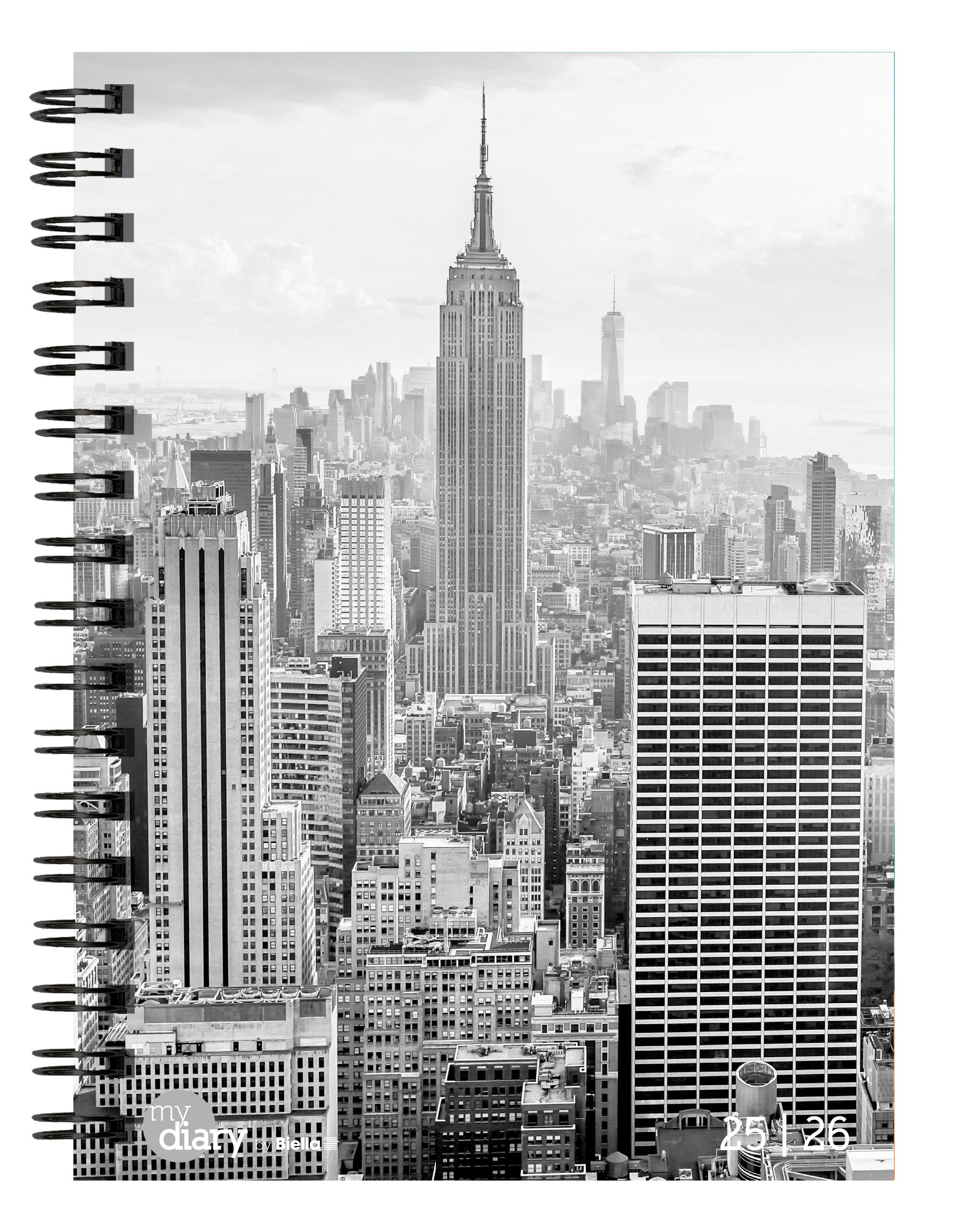Schüleragenda mydiary 14,8 x 20,5 cm A5 3 1/2 Tage pro Seite, Wire-O, City