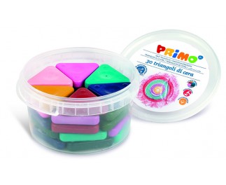 Primo Wachsmaldreiecke Eimer 30 Pastellfarben ass. SOL. VORRAT!!