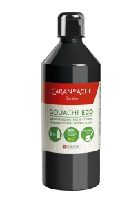 SVCaran D'ache Gouache Eco schwarz 500ml, Nr. 2370.009 SOLANGE VORRAT!!!