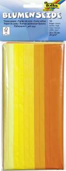 Blumenseide 50 x 70 cm Gelb-Mix Pk. à 10 Bogen SPEZIALBESTELLUNG
