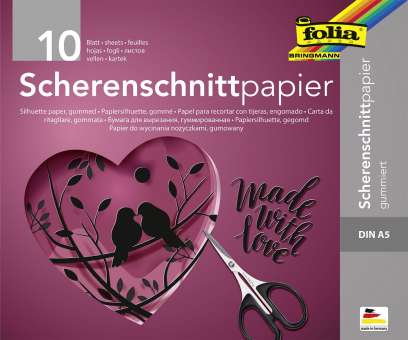 Scherenschnittpapier A5 Packung à 10 Blatt SPEZIALBESTELLUNG