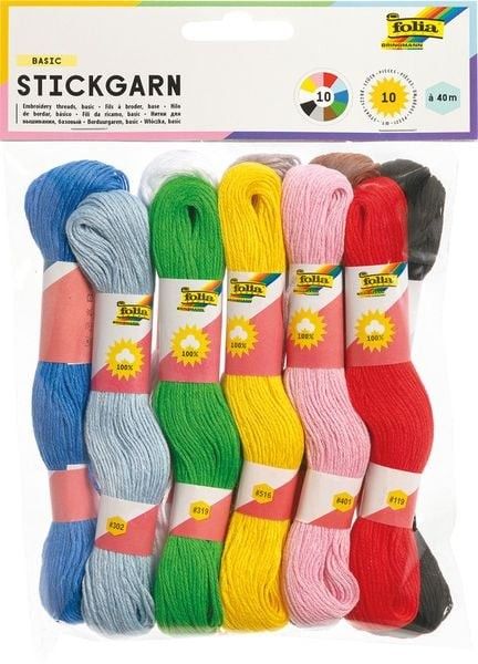 Stickgarn Basic 10 Docken à 40 m SPEZIALBESTELLUNG