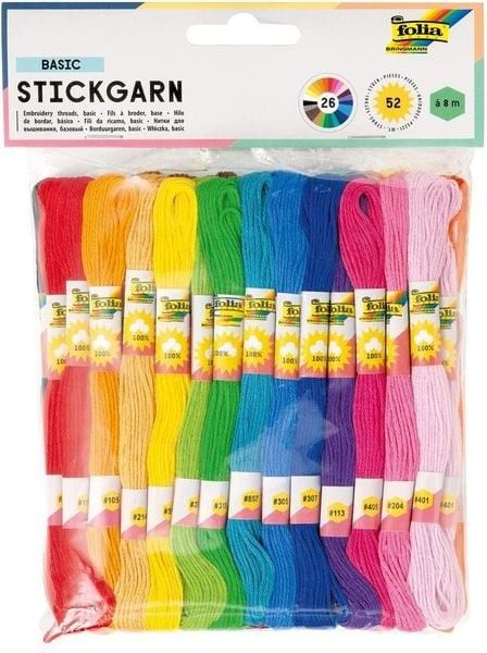 Stickgarn Basic fein 52 Docken à 8 m SPEZIALBESTELLUNG