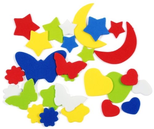 Moosgummiteile Herz/Kleeblatt Beutel à ca. 250 Stück SPEZIALBESTELLUNG