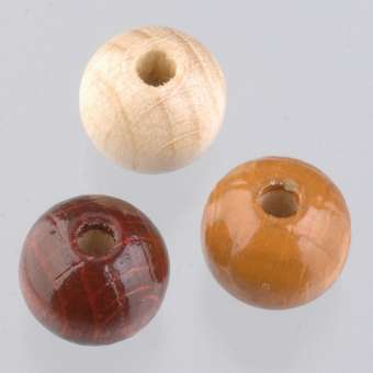 Holzperlen 10 mm braunmix Beutel à ca. 69 Stück SPEZIALBESTELLUNG
