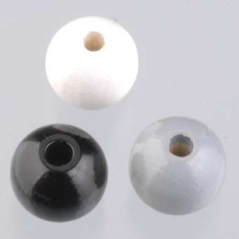 Holzperlen 10 mm schwarzmix Beutel à ca. 69 Stück SPEZIALBESTELLUNG