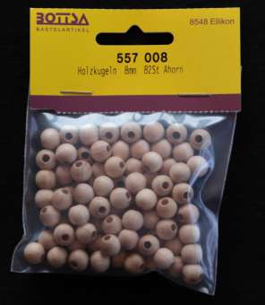 Holzkugeln roh 8 mm, Bt. à 82 Stück SPEZIALBESTELLUNG