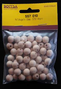 Holzkugeln roh 10 mm, Bt. à 57 Stück SPEZIALBESTELLUNG