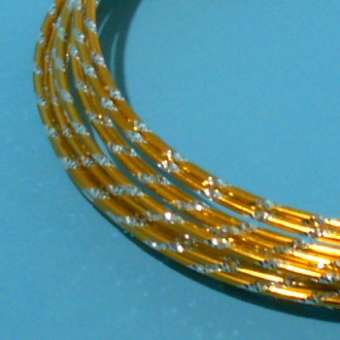 Aluminiumdraht gold/silber 2 mm 5 m, SPEZIALBESTELLUNG