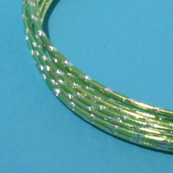 Aluminiumdraht grün/silber 2 mm 5 m, SPEZIALBESTELLUNG