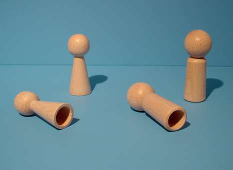 Fingerpuppen roh konisch 68 x 24 mm Beutel à 10 Stück SPEZIALBESTELLUNG