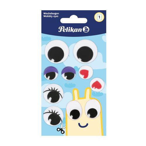 Pelikan Sticker Wackelaugen gross 1 Bogen mit 10 Augen SOL.VORRAT