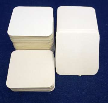 Bierdeckel quadratisch 9,3 x 9,3 cm Beutel à 100 Stk. SPEZIALBESTELLUNG