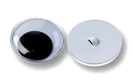 Wackelaugen mit Öse rund 10 mm Beutel à 100 Stk. SPEZIALBESTELLUNG