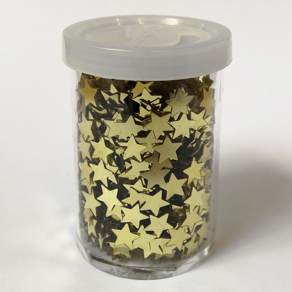 Glimmer Sterne gold 6 mm Streudose SPEZIALBESTELLUNG
