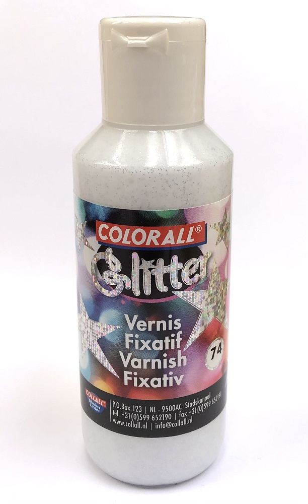 Glitter-Lack silber transparent 100 ml SPEZIALBESTELLUNG