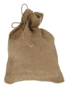Jutesack natur mit Bindeschnur 15 x 21cm SPEZIALBESTELLUNG