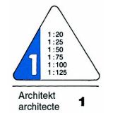 Reduktionsmassstab Rumold, Nr. 150/1 1:20/1:25/1:50/1:75/1:100/1:125