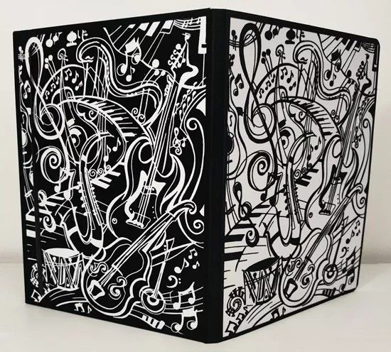 TataRuga Samtmappe B4 Musik SPEZIALBESTELLUNG