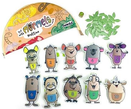 Mormels Grottino Handpuppen-Set Einstieg in die Welt der Zahlen