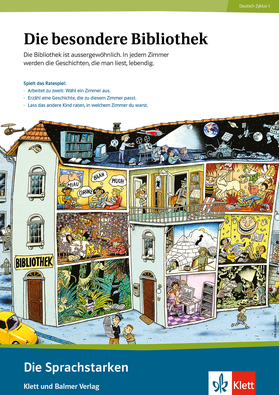 Die Sprachstarken 2, Plakat, Die be- sondere Bibliothek