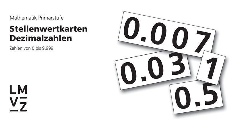 Stellenwertkarten Dezimalzahlen 